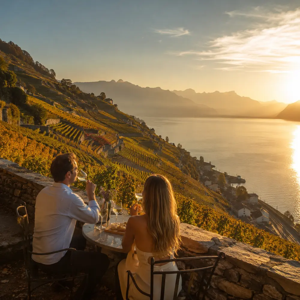 Sonnenaufgang in der Jungfrau-Region